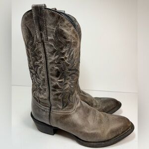 Laredo Men’s Western Leather Harding‎ Boot Size 10D Grey Color